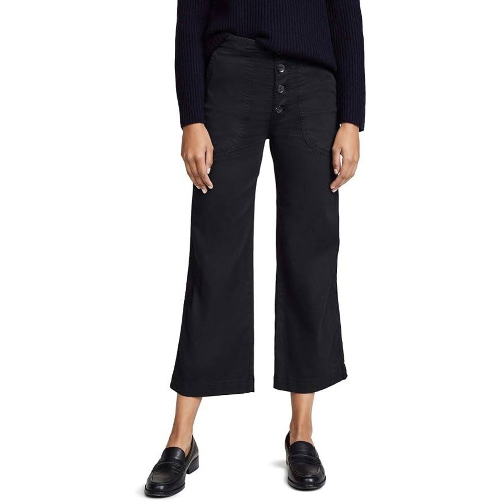 AG Adriano Goldschmied The Etta Workwear Black High Waist Wide Leg Crop Size 29